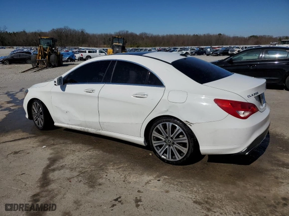 2018 Mercedes-Benz CLA with VIN WDDSJ4EB5JN641310, listed as a Copart auction lot 47055805 with 106,820 mi miles and Salvage Title. Bid and sale history available at carsss.com. Image 2.