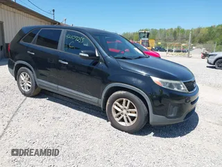 2014 Kia Sorento LX with VIN 5XYKT3A64EG508333, listed as a IAAI auction lot 42107255 with 150,600 mi miles. Bid and sale history available at carsss.com. Image 1.