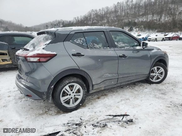 2022 Nissan Kicks S with VIN 3N1CP5BV4NL484380, listed as a Copart auction lot 46418775 with 0 mi miles and Salvage Title. Bid and sale history available at carsss.com. Image 3.