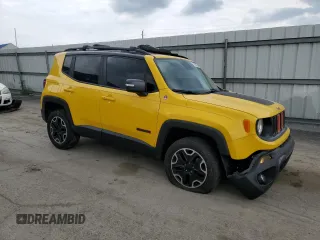 2017 Jeep Renegade Trailhawk with VIN ZACCJBCB8HPE96285, listed as a Copart auction lot 59557855 with 170,837 mi miles and Salvage title. Bid and sale history available at DreamBid. Image 4.