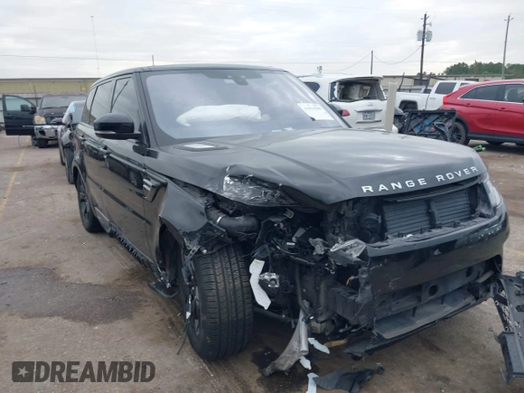 2019 Land Rover Range Rover Sport HSE with VIN SALWR2RV9KA418735, listed as a IAAI auction lot 41014298 with 75,388 mi miles. Bid and sale history available at carsss.com. Image 1.