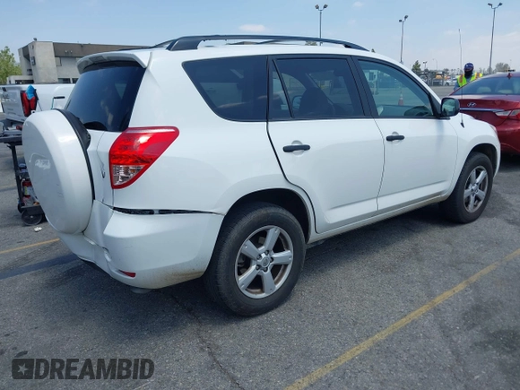 2007 Toyota RAV4 with VIN JTMZK33V875013053, listed as a IAAI auction lot 42133759 with 142,572 mi miles. Bid and sale history available at carsss.com. Image 4.