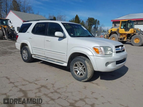 2005 Toyota Sequoia Limited with VIN 5TDBT48AX5S249866, listed as a IAAI auction lot 41760304 with 259,139 mi miles and . Bid and sale history available at DreamBid. Image 1.