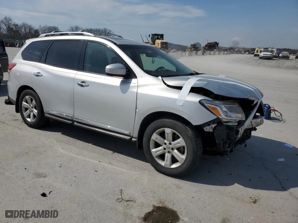 2014 Nissan Pathfinder Platinum with VIN 5N1AR2MMXEC631942, listed as a Copart auction lot 49101505 with 144,403 mi miles and Clean Title. Bid and sale history available at carsss.com. Image 4.