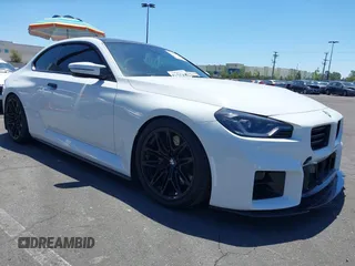 2025 BMW M2 z VIN 3MF23DM05S8F11498, wystawiony jako IAAI lot #42207730 z przebiegiem 2 238 mil mil oraz . Historia ofert i sprzedaży dostępna na DreamBid. Obrazek 1.
