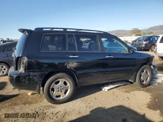 2006 Toyota Highlander with VIN JTEGP21AX60114203, listed as a Copart auction lot 44752775 with 184,320 mi miles and Salvage Title. Bid and sale history available at carsss.com. Image 3.