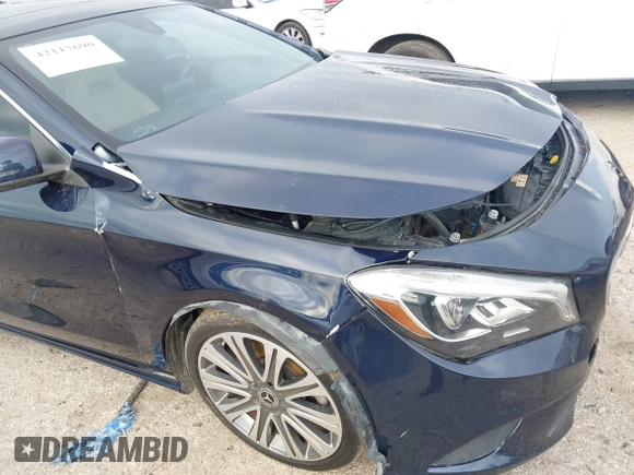 2018 Mercedes-Benz CLA with VIN WDDSJ4EB4JN637135, listed as a IAAI auction lot 42117690 with 79,734 mi miles. Bid and sale history available at carsss.com. Image 18.
