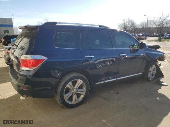 2012 Toyota Highlander Limited with VIN 5TDYK3EH1CS056463, listed as a Copart auction lot 49408945 with 222,779 mi miles and Salvage Title. Bid and sale history available at carsss.com. Image 3.