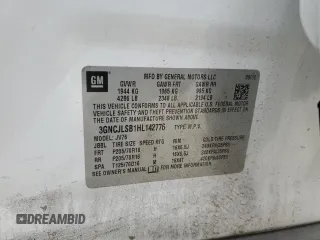 2017 Chevrolet Trax LT with VIN 3GNCJLSB1HL142776, listed as a Copart auction lot 43026035 with 106,049 mi miles and Salvage Title. Bid and sale history available at carsss.com. Image 14.