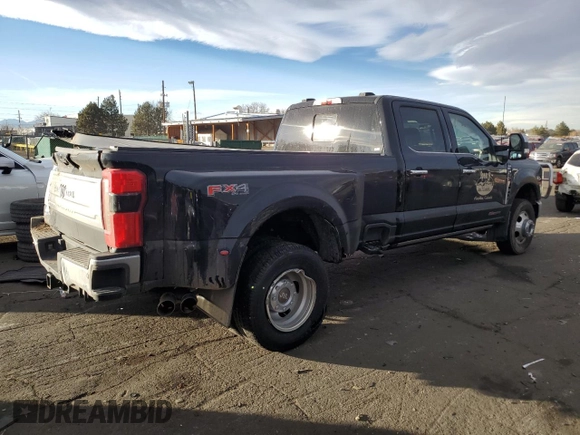 2024 Ford F-350 XL with VIN 1FT8W3DMXRED79167, listed as a Copart auction lot 84619434 with 15,711 mi miles and Salvage Title. Bid and sale history available at DreamBid. Image 3.