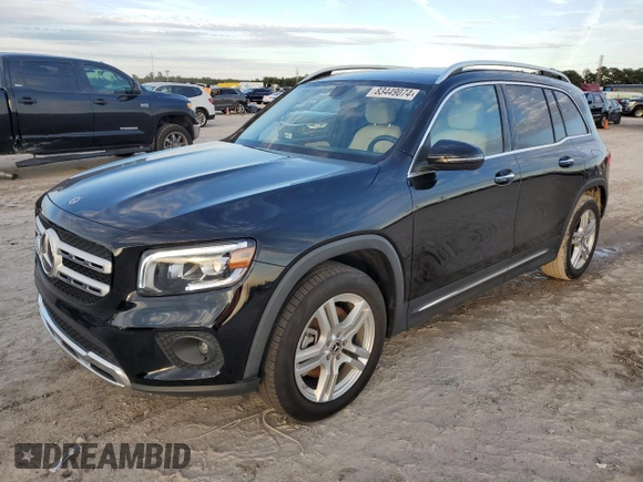 2023 Mercedes-Benz GLB 250 z VIN W1N4M4GB2PW293727, wystawiony jako Copart lot #83449074 z przebiegiem Nie podano mil oraz Nie do naprawy. Historia ofert i sprzedaży dostępna na DreamBid. Obrazek 1.