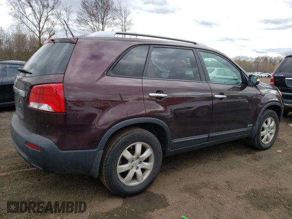 2011 Kia Sorento LX with VIN 5XYKTCA13BG055192, listed as a Copart auction lot 52969655 with 263,011 mi miles and Salvage Title. Bid and sale history available at DreamBid. Image 3.