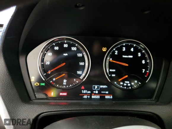 2018 BMW 2 Series 230i xDrive with VIN WBA2J3C52JVD48613, listed as a Copart auction lot 55119525 with 88,523 mi miles and Salvage title. Bid and sale history available at DreamBid. Image 9.