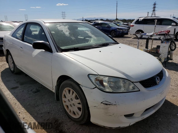 2005 Honda Civic LX with VIN 1HGEM21585L053259, listed as a Copart auction lot 76639324 with 131,516 mi miles and Clean Title. Bid and sale history available at DreamBid. Image 4.