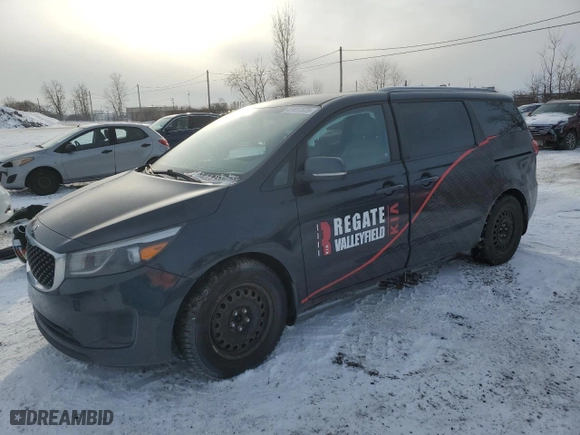 2017 Kia Sedona LX with VIN KNDMB5C17H6258120, listed as a Copart auction lot 47417575 with NaN miles and Salvage Title. Bid and sale history available at carsss.com. Image 1.