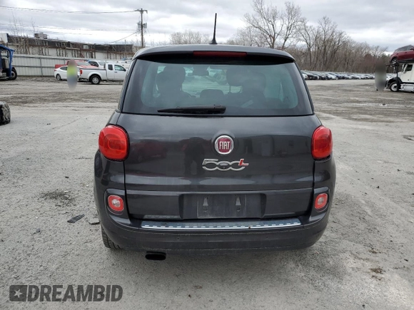 2015 FIAT 500L Lounge with VIN ZFBCFACH4FZ033464, listed as a Copart auction lot 53490295 with 169,288 mi miles and Salvage Title. Bid and sale history available at DreamBid. Image 6.