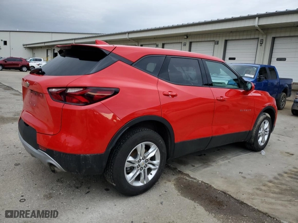 2021 Chevrolet Blazer LT with VIN 3GNKBBRA0MS509862, listed as a Copart auction lot 44497755 with 111,329 mi miles and Salvage Title. Bid and sale history available at carsss.com. Image 3.
