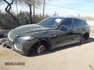 2020 Jaguar F-Pace S with VIN SADCM2FV6LA641169, listed as a IAAI auction lot 41413523 with 59,636 mi miles and . Bid and sale history available at DreamBid. Image 16.