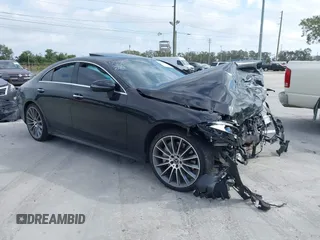 2019 Mercedes-Benz CLS with VIN WDD2J5KB2KA035689, listed as a IAAI auction lot 41263237 with 57,609 mi miles. Bid and sale history available at carsss.com. Image 1.