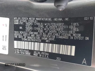 2011 Toyota Sienna LE AAS with VIN 5TDKK3DC7BS014356, listed as a IAAI auction lot 42137928 with 198,400 mi miles and . Bid and sale history available at DreamBid. Image 9.