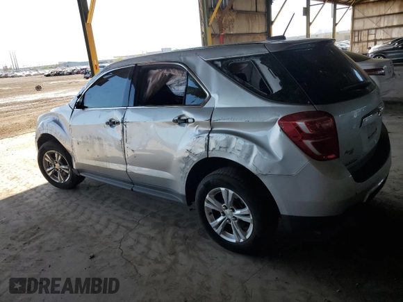 2017 Chevrolet Equinox LS with VIN 2GNALBEK5H1571511, listed as a Copart auction lot 53957895 with Not Provided miles and Salvage Title. Bid and sale history available at carsss.com. Image 2.