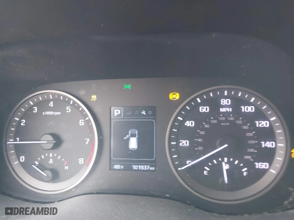 2016 Hyundai Tucson SE with VIN KM8J23A4XGU041915, listed as a IAAI auction lot 41573038 with 101,937 mi miles. Bid and sale history available at carsss.com. Image 7.