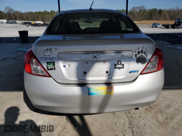 2012 Nissan Versa S with VIN 3N1CN7AP0CL912737, listed as a Copart auction lot 43459245 with 108,262 mi miles and Salvage Title. Bid and sale history available at carsss.com. Image 6.