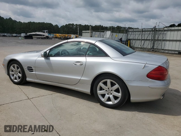 2003 Mercedes-Benz SL 500 with VIN WDBSK75F93F021714, listed as a Copart auction lot 58963285 with 51,938 mi miles and Clean title. Bid and sale history available at DreamBid. Image 2.