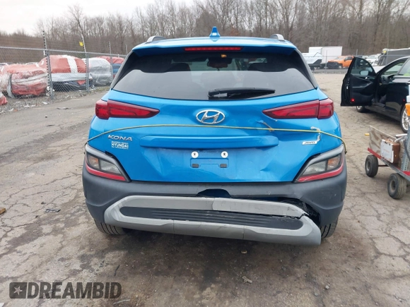 2022 Hyundai Kona SEL with VIN KM8K3CAB1NU762587, listed as a IAAI auction lot 38428363 with 60,115 mi miles and . Bid and sale history available at DreamBid. Image 17.