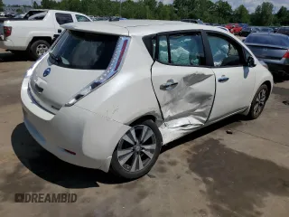 2015 Nissan LEAF SV with VIN 1N4AZ0CP0FC315123, listed as a Copart auction lot 61281063 with 47,962 mi miles. Bid and sale history available at carsss.com. Image 3.