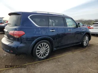 2015 Infiniti QX80 z VIN JN8AZ2NE3F9086651, wystawiony jako Copart lot #54015875 z przebiegiem 137 015 mil mil oraz Szkoda całkowita • Salvage title. Historia ofert i sprzedaży dostępna na DreamBid. Obrazek 3.