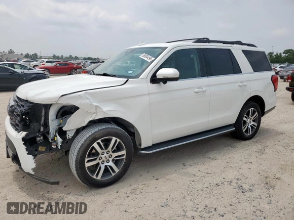 2022 Ford Expedition XLT z VIN 1FMJU1JT9NEA09633, wystawiony jako Copart lot #58004495 z przebiegiem 75 486 mil mil oraz Szkoda całkowita • Salvage title. Historia ofert i sprzedaży dostępna na DreamBid. Obrazek 1.
