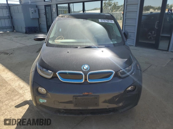 2014 BMW i3 with VIN WBY1Z4C56EV275504, listed as a Copart auction lot 57070015 with Not provided miles and Salvage title. Bid and sale history available at DreamBid. Image 5.