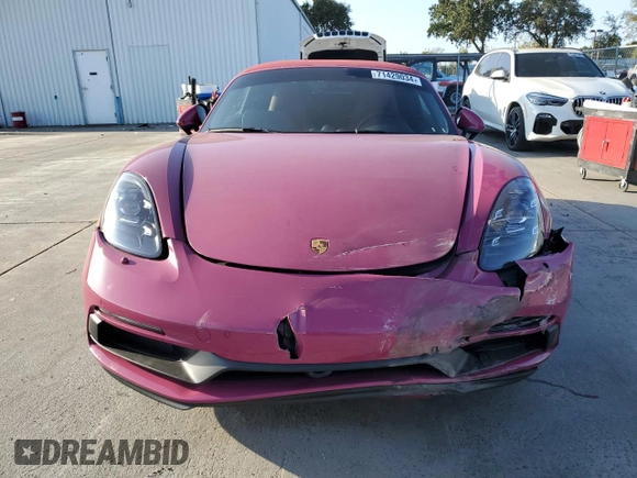 2024 Porsche 718 Boxster GTS 4.0 z VIN WP0CD2A86RK228359, wystawiony jako Copart lot #71429034 z przebiegiem 2 865 mil mil oraz Szkoda całkowita • Salvage title. Historia ofert i sprzedaży dostępna na DreamBid. Obrazek 5.