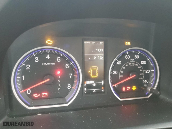 2009 Honda CR-V EX with VIN 5J6RE48549L066900, listed as a Copart auction lot 85388494 with 117,585 mi miles and Non Repairable. Bid and sale history available at carsss.com. Image 9.