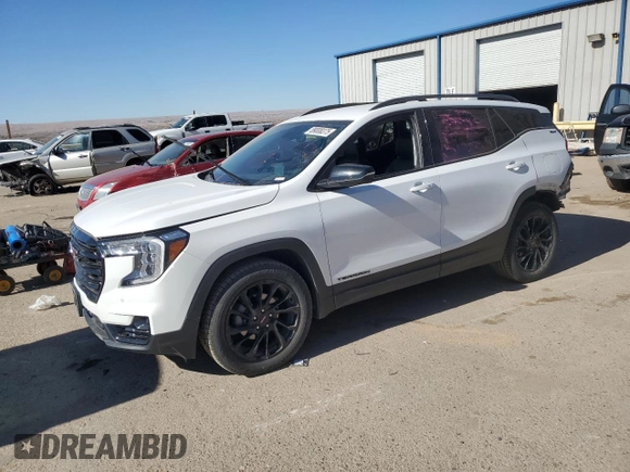 2023 GMC Terrain SLT with VIN 3GKALVEG4PL154145, listed as a Copart auction lot 89008375 with 55,445 mi miles and Salvage Title. Bid and sale history available at carsss.com. Image 1.