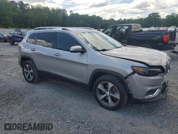 2019 Jeep Cherokee Limited with VIN 1C4PJMDN7KD116722, listed as a Copart auction lot 55806305 with 72,155 mi miles and Salvage title. Bid and sale history available at DreamBid. Image 4.