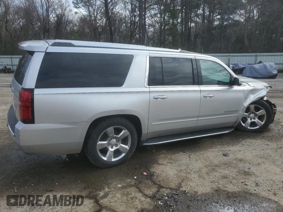 2017 Chevrolet Suburban Premier with VIN 1GNSCJKC2HR120815, listed as a Copart auction lot 43729155 with 96,553 mi miles and Salvage title. Bid and sale history available at DreamBid. Image 3.