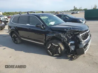 2025 Kia Telluride EX with VIN 5XYP34GC5SG568304, listed as a Copart auction lot 61524815 with 12,491 mi miles and Salvage title. Bid and sale history available at DreamBid. Image 4.
