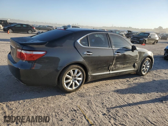 2007 Lexus LS 460 with VIN JTHBL46F075028914, listed as a Copart auction lot 49012595 with 184,573 mi miles and Salvage Title. Bid and sale history available at DreamBid. Image 3.