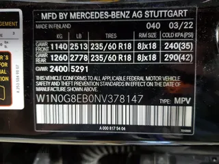 2022 Mercedes-Benz GLC 300 with VIN W1N0G8EB0NV378147, listed as a Copart auction lot 53201525 with 46,630 mi miles and Salvage Title. Bid and sale history available at DreamBid. Image 15.