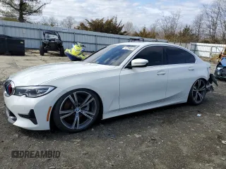 2021 BMW 3 Series 330i with VIN 3MW5R1J05M8B48878, listed as a Copart auction lot 47540515 with 53,516 mi miles and Salvage Title. Bid and sale history available at carsss.com. Image 1.