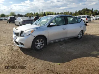 2013 Nissan Versa S Plus with VIN 3N1CN7AP6DL884718, listed as a Copart auction lot 55601705 with 65,622 mi miles and Salvage title. Bid and sale history available at DreamBid. Image 1.