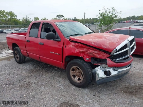 2004 Dodge Ram 1500 SLT with VIN 1D7HA18D74S633639, listed as a IAAI auction lot 41863265 with 233,625 mi miles. Bid and sale history available at carsss.com. Image 1.