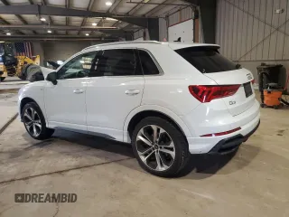 2019 Audi Q3 S line Premium Plus with VIN WA1EECF37K1086389, listed as a Copart auction lot 52567585 with 53,362 mi miles and Salvage Title. Bid and sale history available at carsss.com. Image 2.