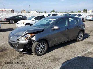 2013 Mazda 3 i Touring with VIN JM1BL1LPXD1837806, listed as a Copart auction lot 54095935 with 64,018 mi miles and Salvage title. Bid and sale history available at DreamBid. Image 1.