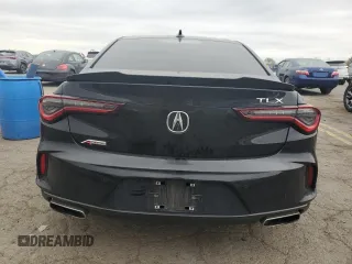 2022 Acura TLX w/A-Spec Package with VIN 19UUB5F51NA003892, listed as a Copart auction lot 53790725 with 52,986 mi miles and Salvage title. Bid and sale history available at DreamBid. Image 6.