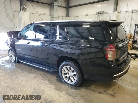 2023 Chevrolet Suburban Premier with VIN 1GNSKFKD5PR255729, listed as a Copart auction lot 48376385 with 64,196 mi miles and Clean Title. Bid and sale history available at DreamBid. Image 2.