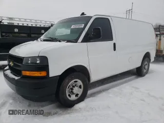 2021 Chevrolet Express Cargo z VIN 1GCWGAFP9M1245301, wystawiony jako Copart lot #44656195 z przebiegiem 55 710 mil mil oraz Szkoda całkowita • Salvage title. Historia ofert i sprzedaży dostępna na DreamBid. Obrazek 1.