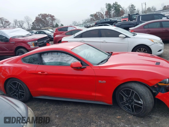 2021 Ford Mustang GT with VIN 1FA6P8CF4M5119074, listed as a IAAI auction lot 41137351 with 28,718 mi miles. Bid and sale history available at carsss.com. Image 12.